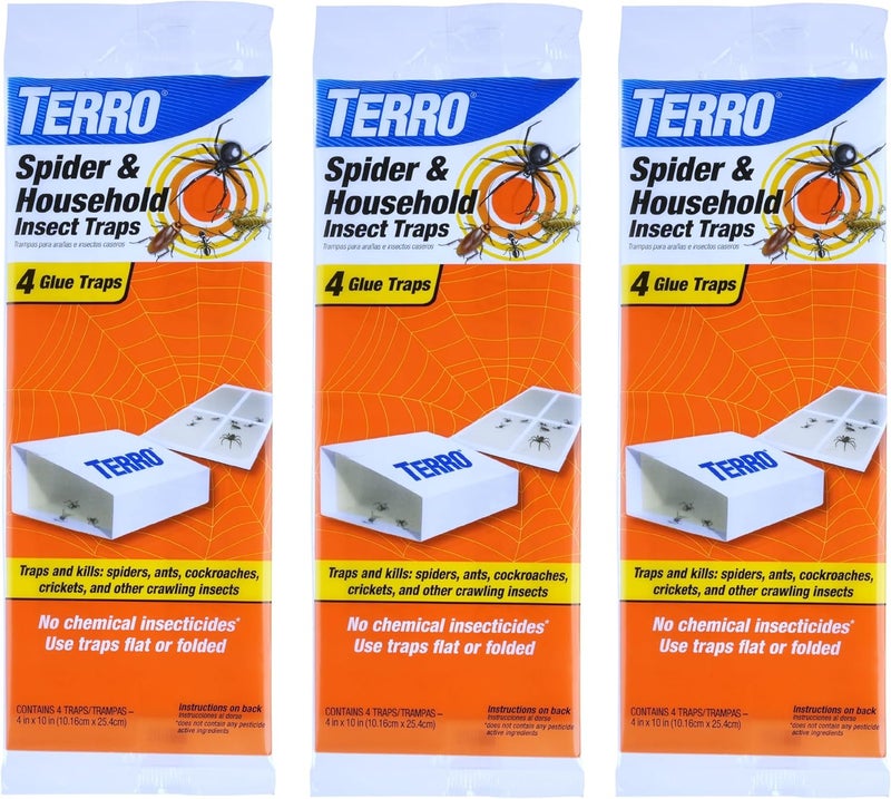 Terro T3206SR Non-Toxic Indoor Spider, Ant, Cockroach, Centipede, & Insect Traps - Includes 12 Bug Traps Indoor for Homes - Image 1